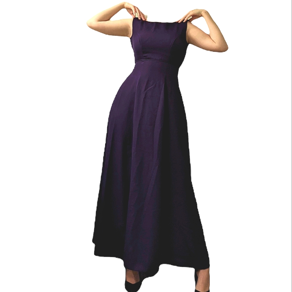 Vintage Bridesmaid Cowl Back Dress